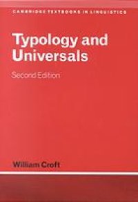 cover of the book Typology and universals