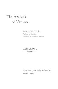 cover of the book The Analysis Of Variance