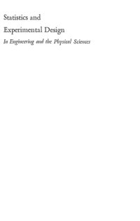 cover of the book Statistics and Experimental Design In Engineering and the Physical Sciences Volume II