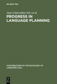 cover of the book Progress in Language Planning