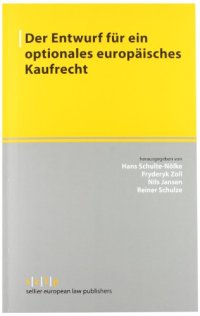 cover of the book Der Entwurf für ein optionales europäisches Kaufrecht