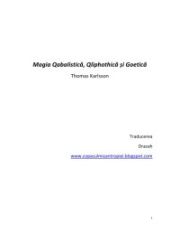 cover of the book Magia Qabalistica, Qliphothica si Goetica