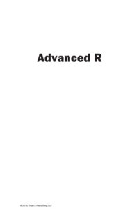 cover of the book Advanced R