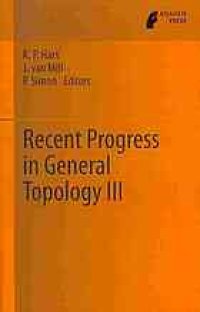 cover of the book Recent progress in general topology III