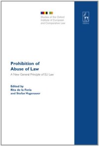 cover of the book Prohibition of abuse of law : a new general principle of EU law?