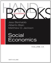 cover of the book Handbook of social economics. / Volume 1A