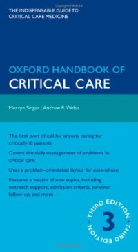 cover of the book Oxford handbook of critical care