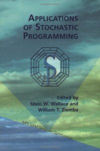 cover of the book Applications of stochastic programming