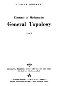 cover of the book Elements of mathematics. General topology. Part 2