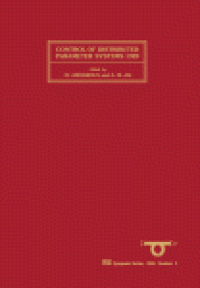 cover of the book Control of distributed parameter systems 1989