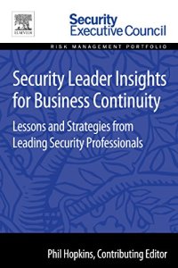 cover of the book Security leader insights for business continuity : lessons and strategies from leading security professionals