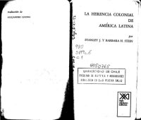 cover of the book La herencia colonial de América Latina