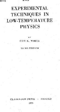 cover of the book Experimental Techniques in Low-Temperature Physics 