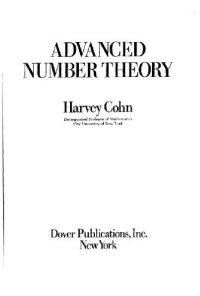 cover of the book Advanced Number Theory