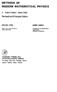 cover of the book Methods of mathematical physics. Functional analysis