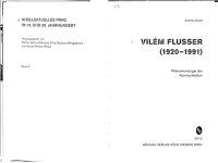 cover of the book Vilém Flusser (1920-1991). Phänomenologie der Kommunikation