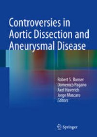 cover of the book Controversies in Aortic Dissection and Aneurysmal Disease