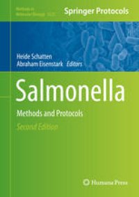 cover of the book Salmonella: Methods and Protocols