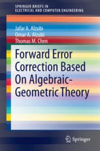 cover of the book Forward Error Correction Based On Algebraic-Geometric Theory