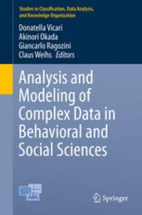 cover of the book Analysis and Modeling of Complex Data in Behavioral and Social Sciences