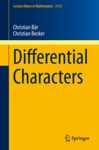 cover of the book Differential Characters