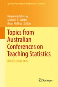 cover of the book Topics from Australian Conferences on Teaching Statistics: OZCOTS 2008-2012