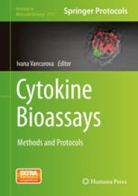 cover of the book Cytokine Bioassays: Methods and Protocols