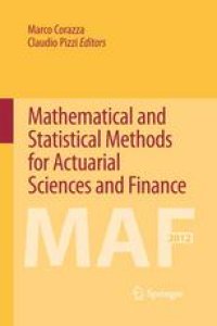 cover of the book Mathematical and Statistical Methods for Actuarial Sciences and Finance