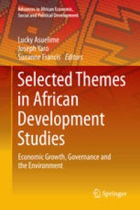 cover of the book Selected Themes in African Development Studies: Economic Growth, Governance and the Environment