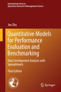 cover of the book Quantitative Models for Performance Evaluation and Benchmarking: Data Envelopment Analysis with Spreadsheets