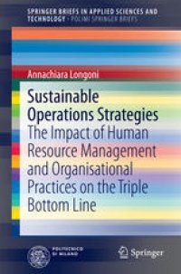 cover of the book Sustainable Operations Strategies: The Impact of Human Resource Management and Organisational Practices on the Triple Bottom Line