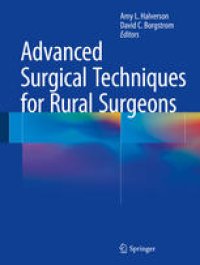 cover of the book Advanced Surgical Techniques for Rural Surgeons