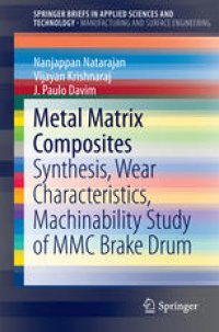 cover of the book Metal Matrix Composites: Synthesis, Wear Characteristics, Machinability Study of MMC Brake Drum