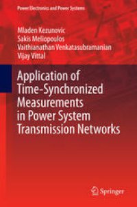 cover of the book Application of Time-Synchronized Measurements in Power System Transmission Networks