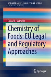 cover of the book Chemistry of Foods: EU Legal and Regulatory Approaches