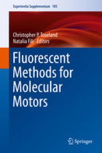 cover of the book Fluorescent Methods for Molecular Motors