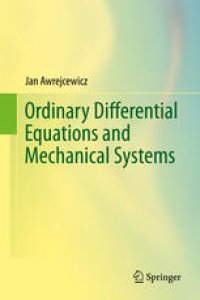 cover of the book Ordinary Differential Equations and Mechanical Systems