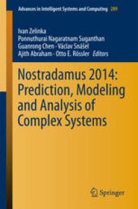 cover of the book Nostradamus 2014: Prediction, Modeling and Analysis of Complex Systems