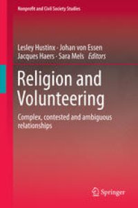 cover of the book Religion and Volunteering: Complex, contested and ambiguous relationships