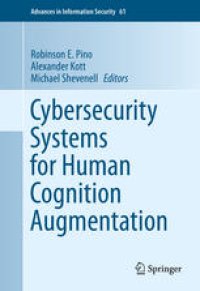 cover of the book Cybersecurity Systems for Human Cognition Augmentation