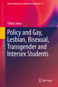 cover of the book Policy and Gay, Lesbian, Bisexual, Transgender and Intersex Students