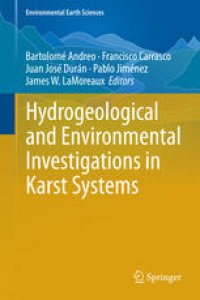 cover of the book Hydrogeological and Environmental Investigations in Karst Systems