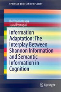 cover of the book Information Adaptation: The Interplay Between Shannon Information and Semantic Information in Cognition