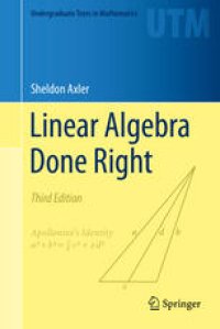 cover of the book Linear Algebra Done Right