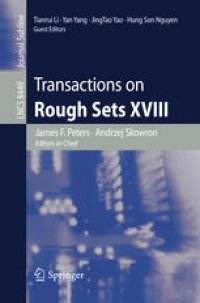 cover of the book Transactions on Rough Sets XVIII