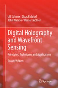 cover of the book Digital Holography and Wavefront Sensing: Principles, Techniques and Applications