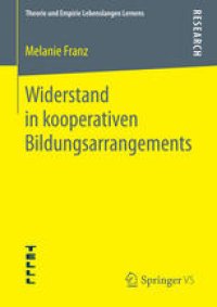 cover of the book Widerstand in kooperativen Bildungsarrangements