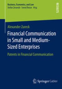 cover of the book Financial Communication in Small and Medium-Sized Enterprises: Patents in Financial Communication