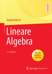 cover of the book Lineare Algebra