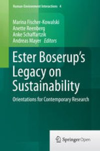 cover of the book Ester Boserup’s Legacy on Sustainability: Orientations for Contemporary Research